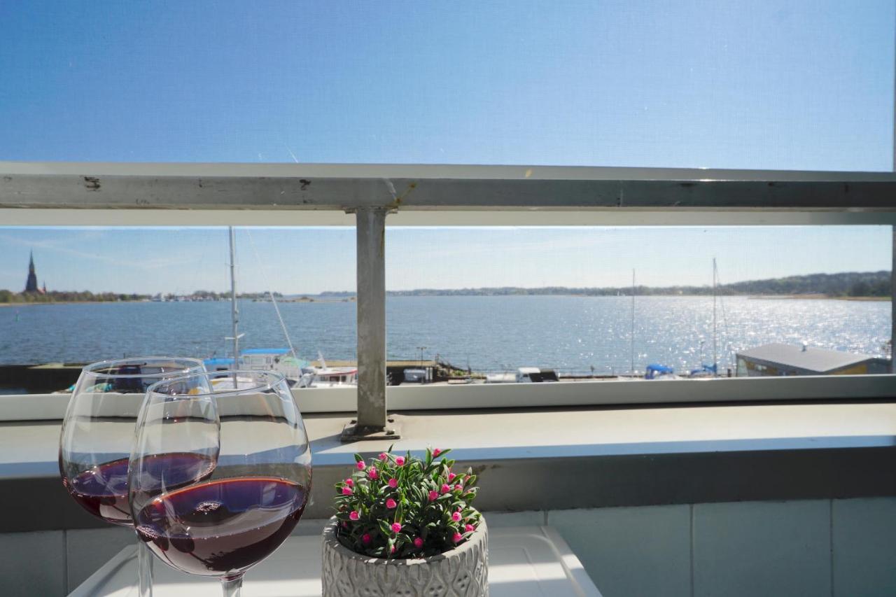 Ferienwohnung Schleiloge Mit Panoramablick Auf Die Schlei Schleswig Esterno foto