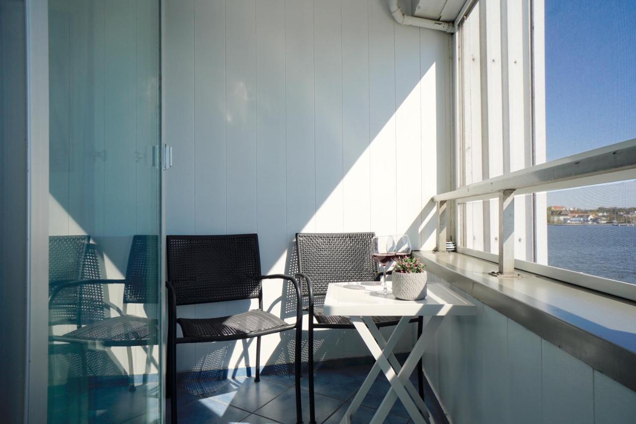 Ferienwohnung Schleiloge Mit Panoramablick Auf Die Schlei Schleswig Esterno foto